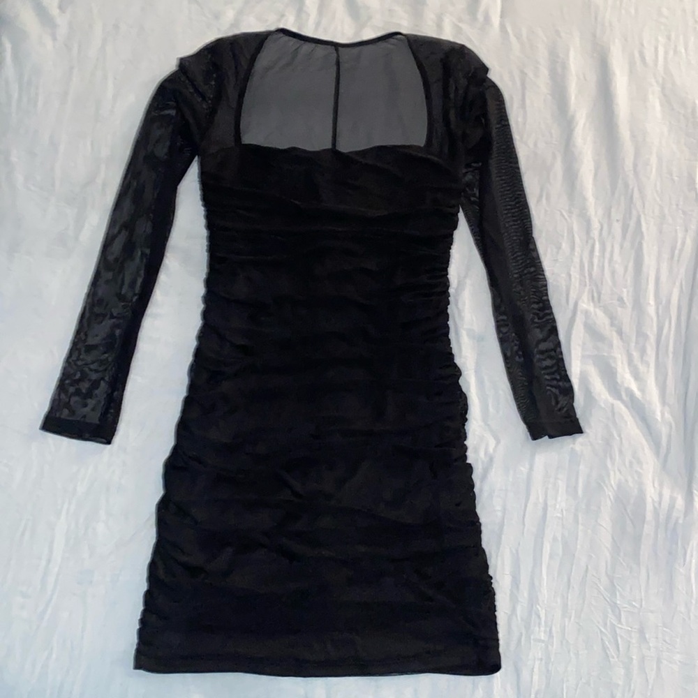 Black mini dress